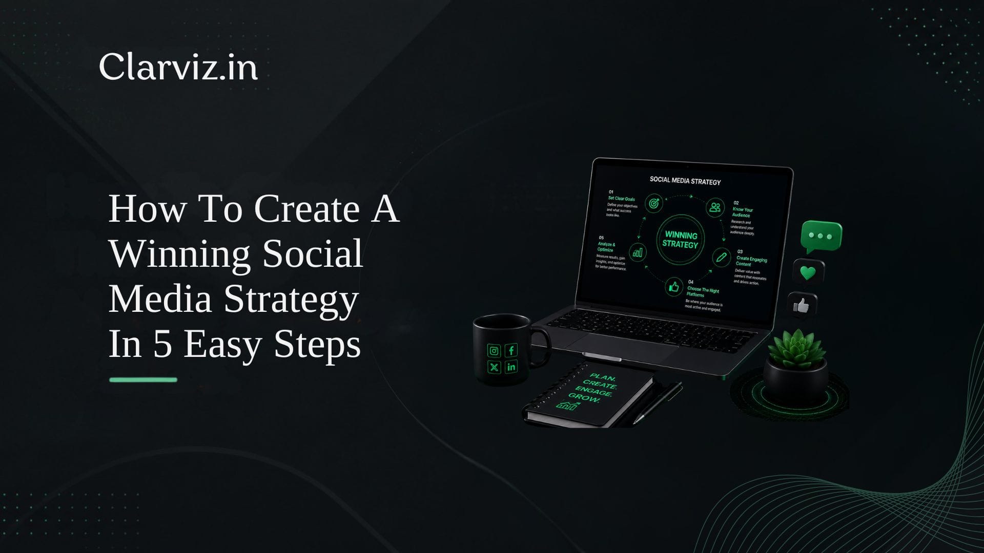 how to create a winning social media strategy in 5 easy steps best digital marketing agency in hsr layout, bangalore