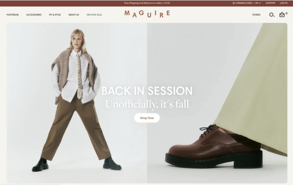 3. maguire shoes