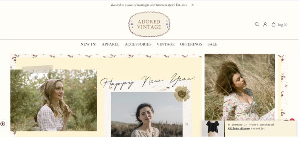 5. adored vintage